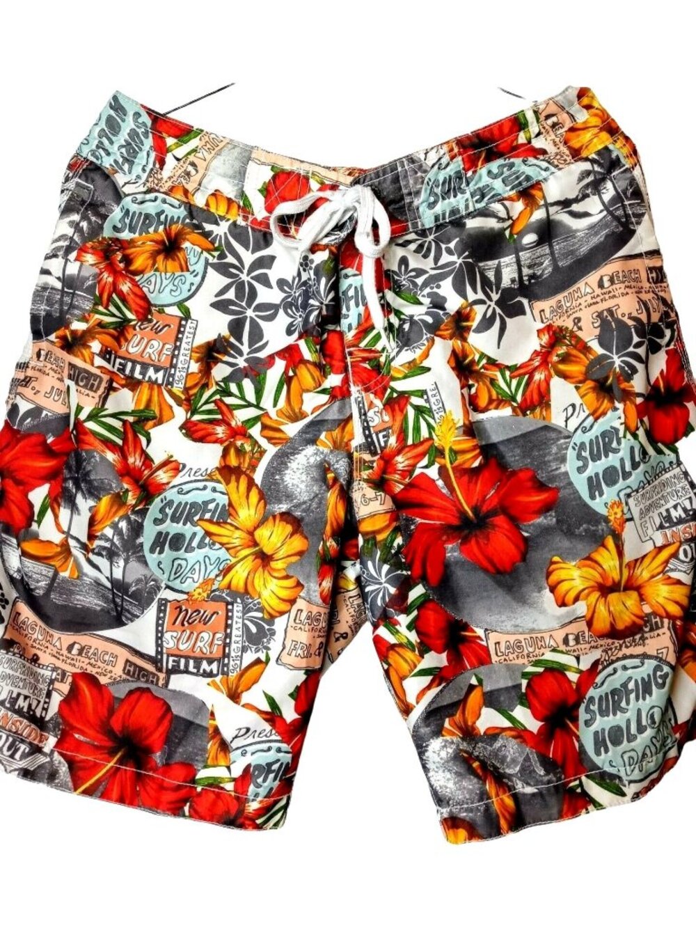 Old Navy Swim Shorts Men 32" Large Board Laguna Surf Water Park